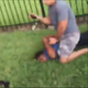 Deidra Reid claims that police officers dislocated her shoulder during a violent arrest.
Vine screenshot